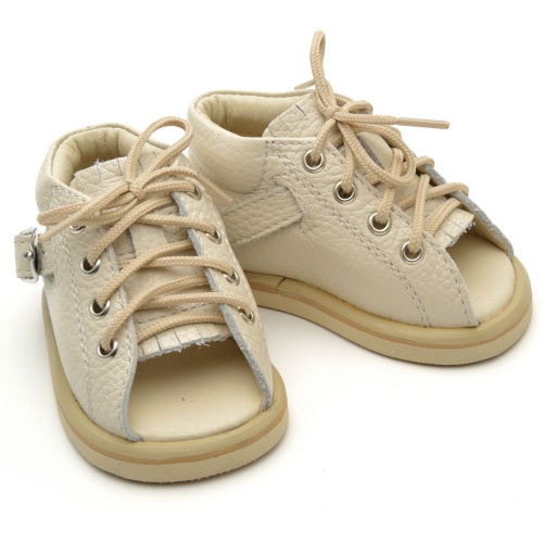 Ботинки для брейсов Медвежонок на шнурках, размер 10,5